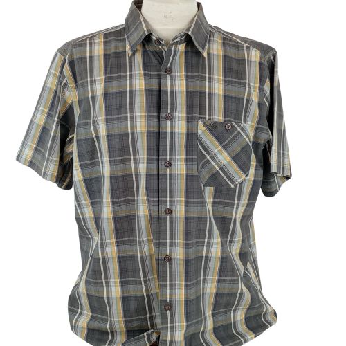 Chemise carreaux de la marque col classique carreaux manches courtes de couleur et jaune taille XL (44) - lee cooper - Modalova