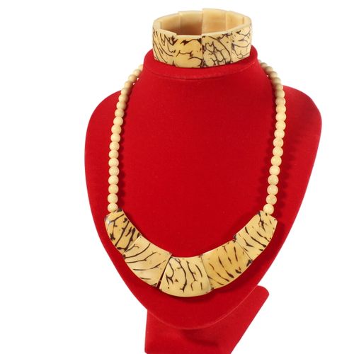 Collier et bracelet ivoire vvtal - Label Emmaus - Modalova