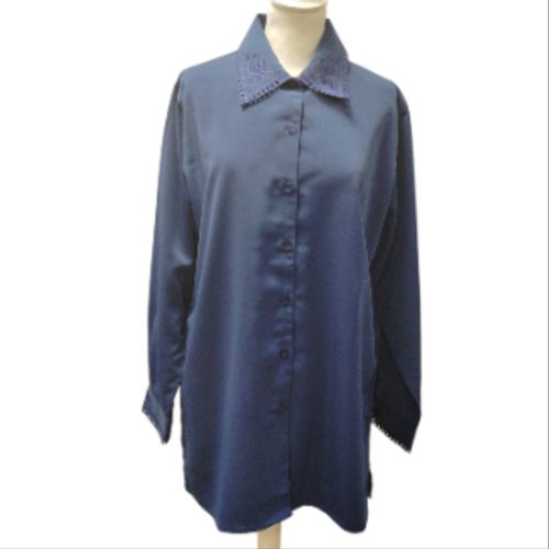 Chemise vintage bleu lectrique - Label Emmaus - Modalova