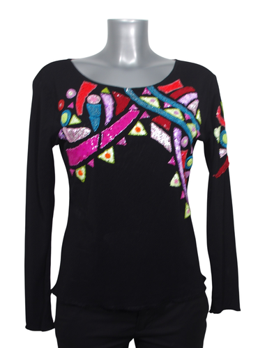 Haut Fuego Woman - XL - avec perles colores, dcollet rond - fuego women - Modalova