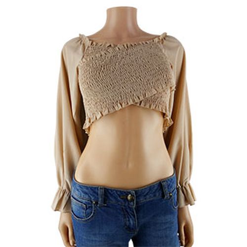 Crop-top beige - Taille 36 - shein - Modalova