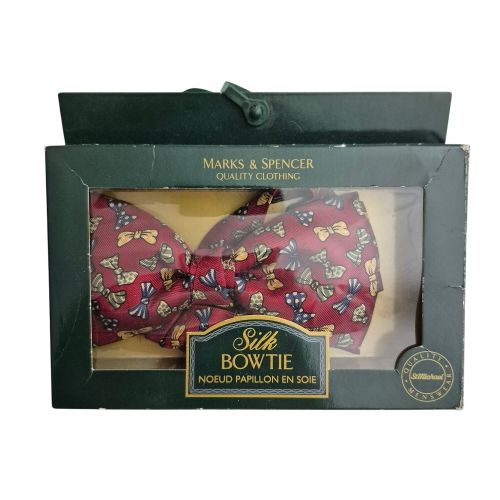 Nud papillon vintage en soie  - TU - marks & spencer - Modalova