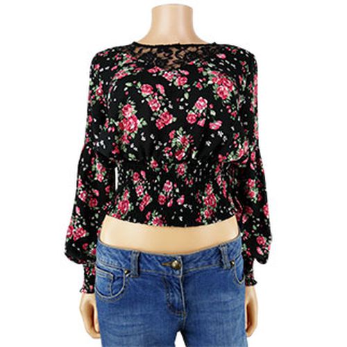 Blouse imprime fleurs roses - Taille M - jennyfer - Modalova