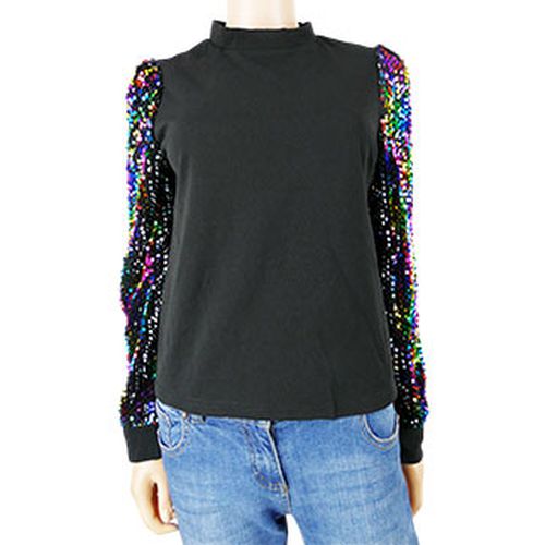 T-shirt manches longues avec sequins multicolores - 38 - shein - Modalova