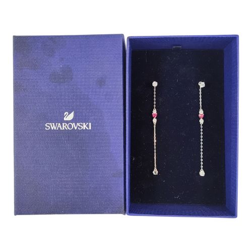 Boucles d'oreille "Cur rose" de Swarovski - Swarovski zirconia - Label Emmaus - Modalova