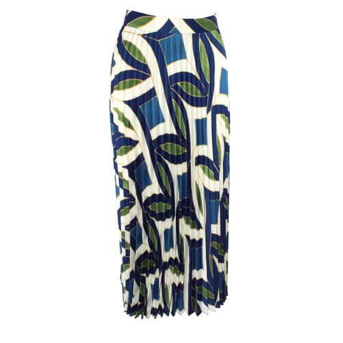 Jupe Blanche & Bleue MANGO Taille XS - mango slection - Modalova