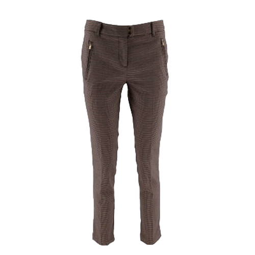 Pantalon cru imprim pieds de poule - Sfera - taille 38 - sfera basic - Modalova