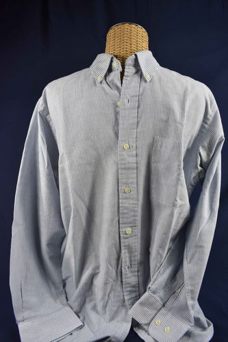 Chemise en coton,  rayures fines bleues et blanches, taille 32/33 (16) - hunt club - Modalova