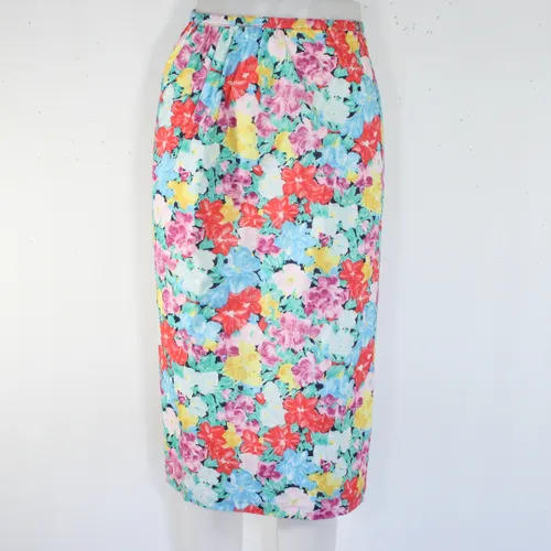 Jupe Vintage Fleuris Taille Estime 38 - non renseign - Modalova
