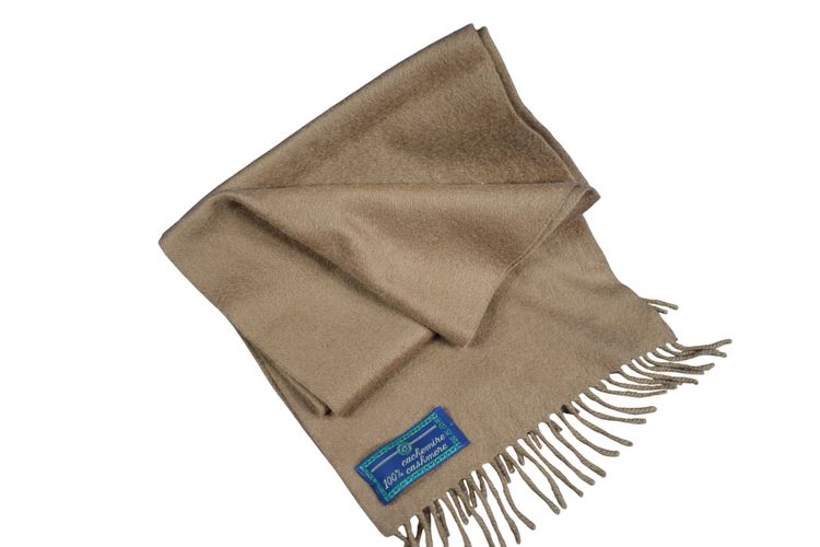 Echarpe marron en cachemire ( 130 x 29 cm ) - Label Emmaus - Modalova