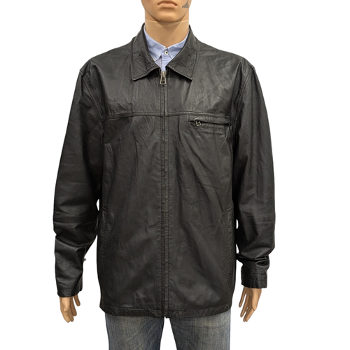 Veste Mac Douglas T 56 en cuir noir - mac douglas - Modalova