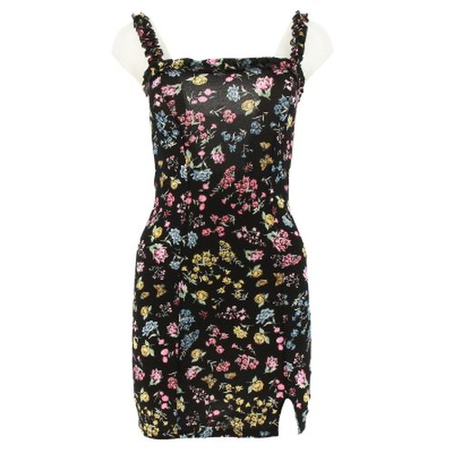 Robe  bretelles noire  fleurs -- - Taille S - h&m - Modalova