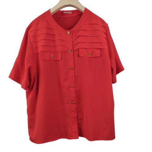 Blouse rouge tomate 100% polyester - Taille 46/48 estim - weill - Modalova