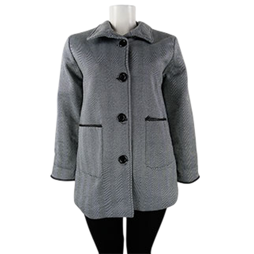 Veste grise imprime chevron - ANNE DE LANAY - Taille 46/48 - anne de lanay - Modalova