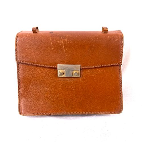 Pochette cuir marron - Porc vritable - Label Emmaus - Modalova