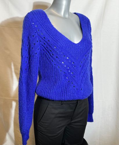 Pull Neuf - XS - maille vif fil lurex - col en V - morgan - Modalova