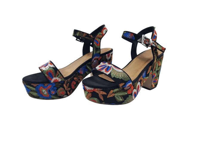 Sandales  talon  fleurs - eram - Modalova