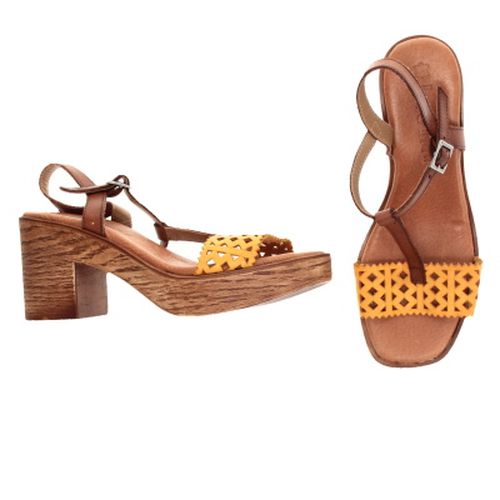 Sandales et jaunes  talons 9 cm - Jordana -36 - Label Emmaus - Modalova