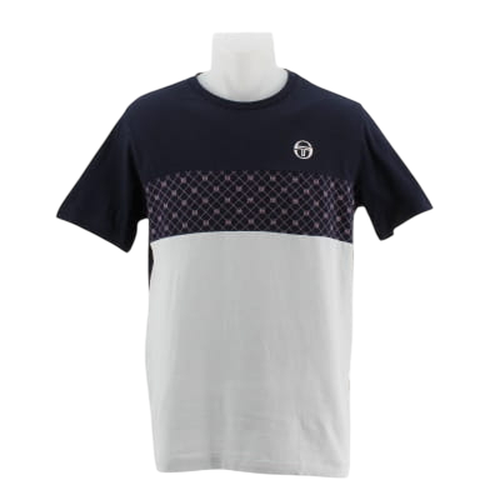 T-shirt fonc et blanc imprim - Taille L - sergio tacchini - Modalova