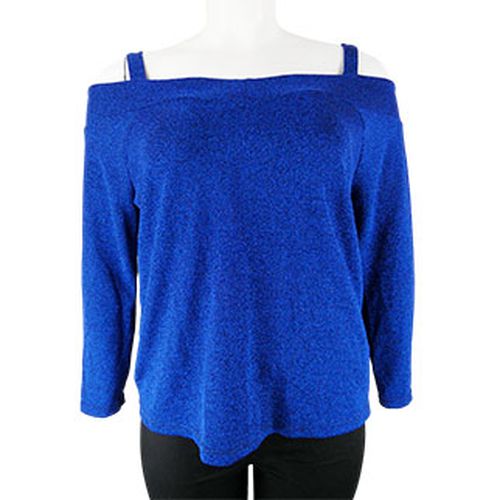 Top  bretelles manches longues avec fibre mtallique -- - Taille 48/50 - body flirt - Modalova