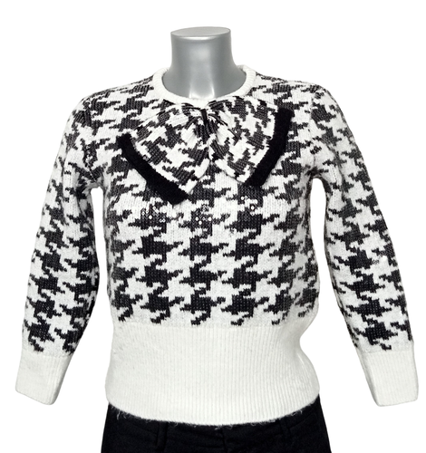 Pull pied de poule et en motif sequin - M - zara - Modalova