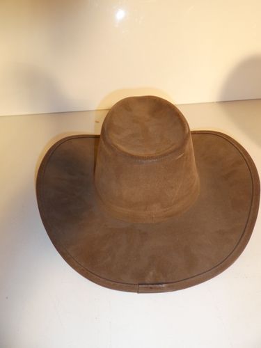 Chapeau de cowboy western en cuir vritable - Label Emmaus - Modalova