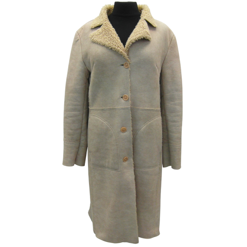 Manteau long crois beige taille 40 - kooka - Modalova