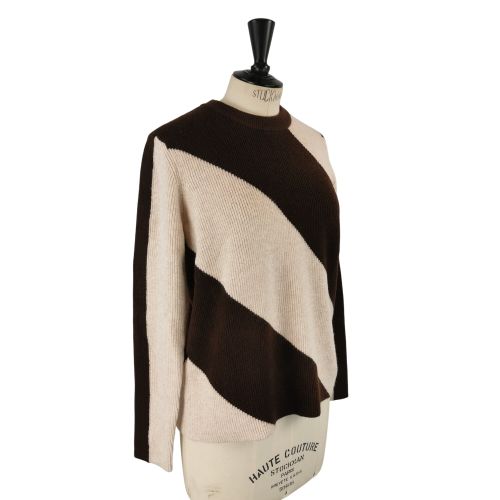Pull en maille TS(estime) marron/beige - Label Emmaus - Modalova