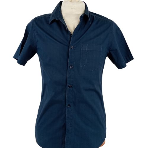 Chemise de la marque col classique manches courtes de couleur marine taille S (38) - aigle - Modalova