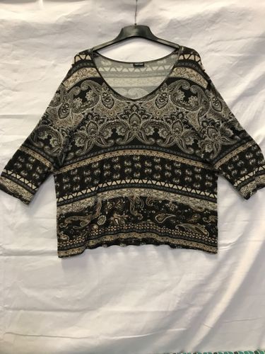 Tunique  motifs brun/ sur tissu lastique TM - gerry weber - Modalova