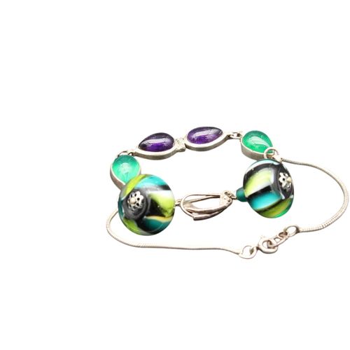 Ensemble bracelet et boucles d'oreilles en - Label Emmaus - Modalova