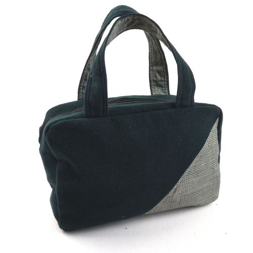 Petit Sac Bowling en Tissu Upcycling - Label Emmaus - Modalova