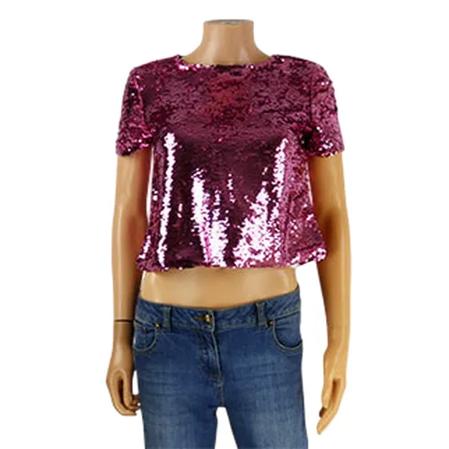 T-shirt avec sequins - Taille 36 - mim - Modalova