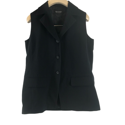 Veste sans manche bleu marine - 36 - sand - Modalova