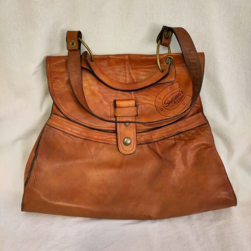 Sac en cuir marron - original - safama's - Modalova