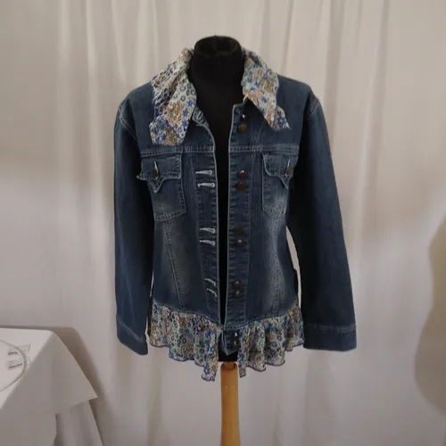 Veste en jean Customise - M - Label Emmaus - Modalova