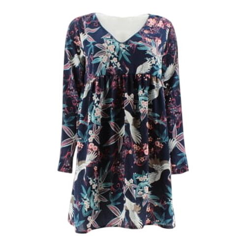 Robe marine imprim - R.P. Tamar - taille 38 - Label Emmaus - Modalova