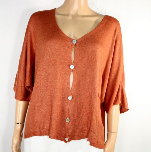 Gilet Rouille COCCO BELLO Taille Unique - Label Emmaus - Modalova