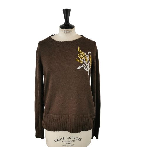 Pull en maille marron TS(estime) - Label Emmaus - Modalova