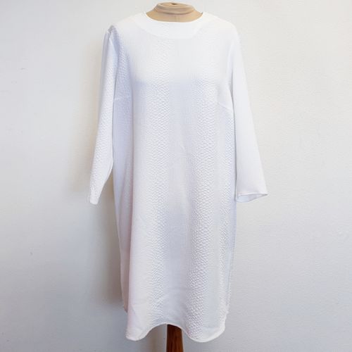 Robe blanche texturise - 46 - monoprix - Modalova