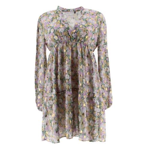 Robe mauve imprime multicolore et dore - -M/l - Label Emmaus - Modalova