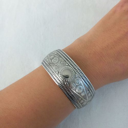 Bracelet manchette argent - Label Emmaus - Modalova