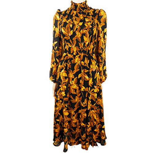 Robe noire  fleurs et oranges - - -Taille XS - camaeu - Modalova