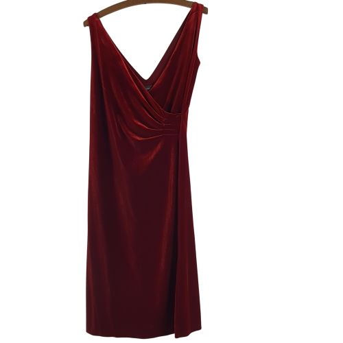 Robe de crmonie bordeaux en velours mordor - Jones New Xork Dress - 36/38 - Label Emmaus - Modalova