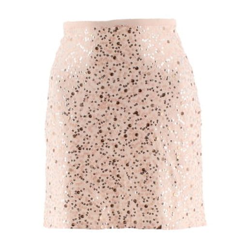 Jupe courte rose  sequins - taille 40 - vero moda - Modalova