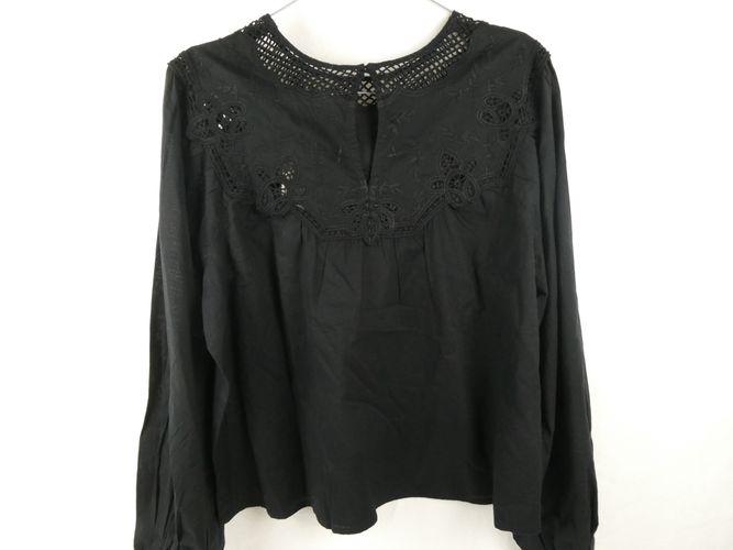 Blouse brode coton - S - mango - Modalova