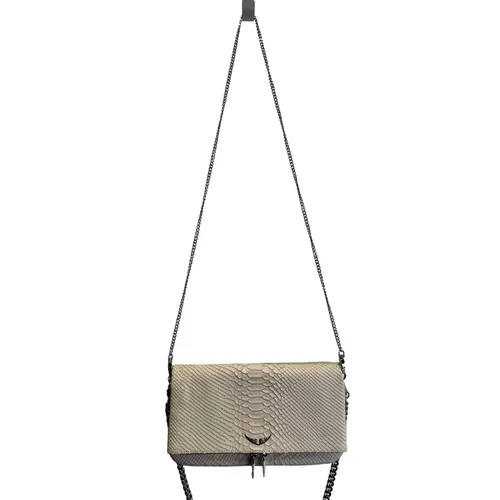 Sac Pochette Rock Soft Savage Beige - zadig&voltaire - Modalova