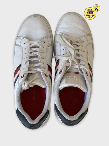 Baskets en cuir rayures  - tommy hilfiger - Modalova