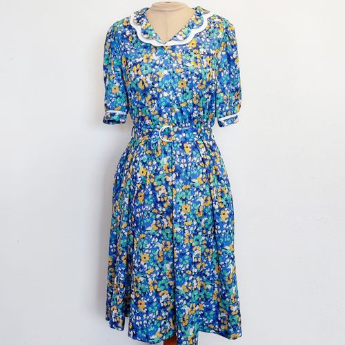 Robe vintage  fleur - M - Femme - Label Emmaus - Modalova