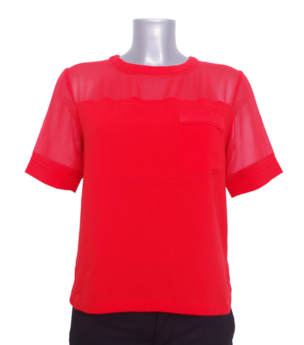 Blouse - XS - droite- jolis jeu de transparence - galeries lafayette - Modalova